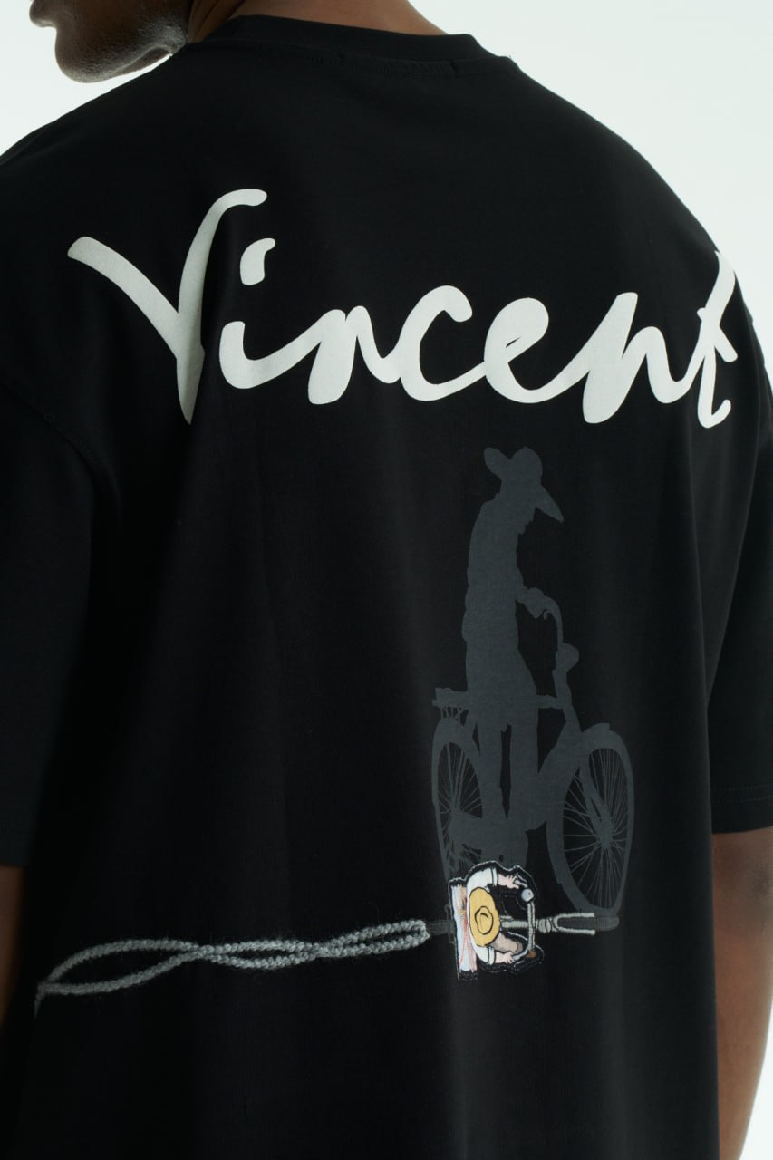 Vincent · Bicycle Oversize T-Shirt — arka